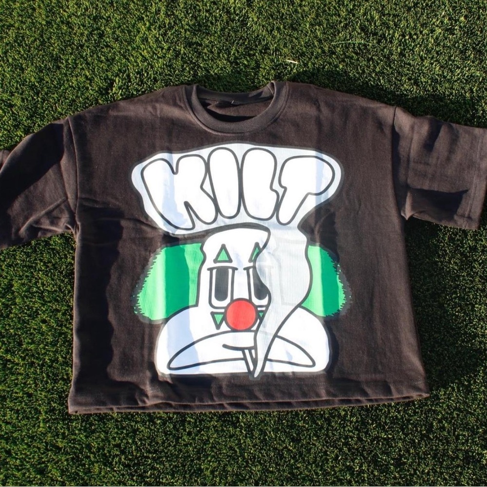 KILT Clown Graphic Cropped Tee